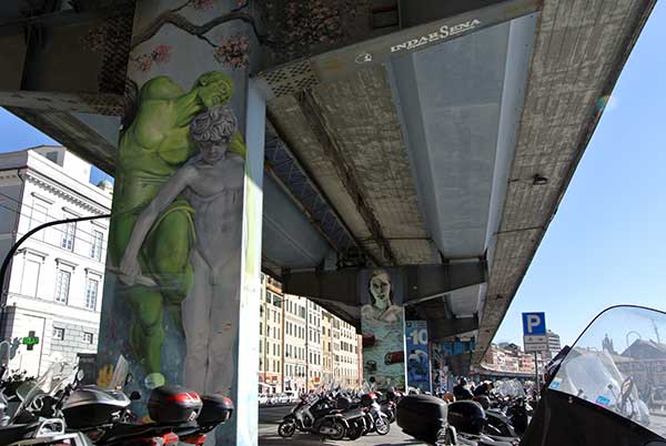 street art genova murales sopraelevata